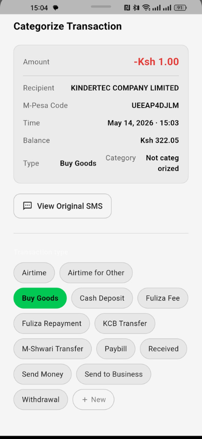 AuditPesa Transaction List